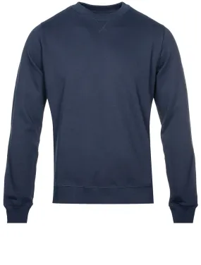 Cotton College Crewneck Jumper Navy