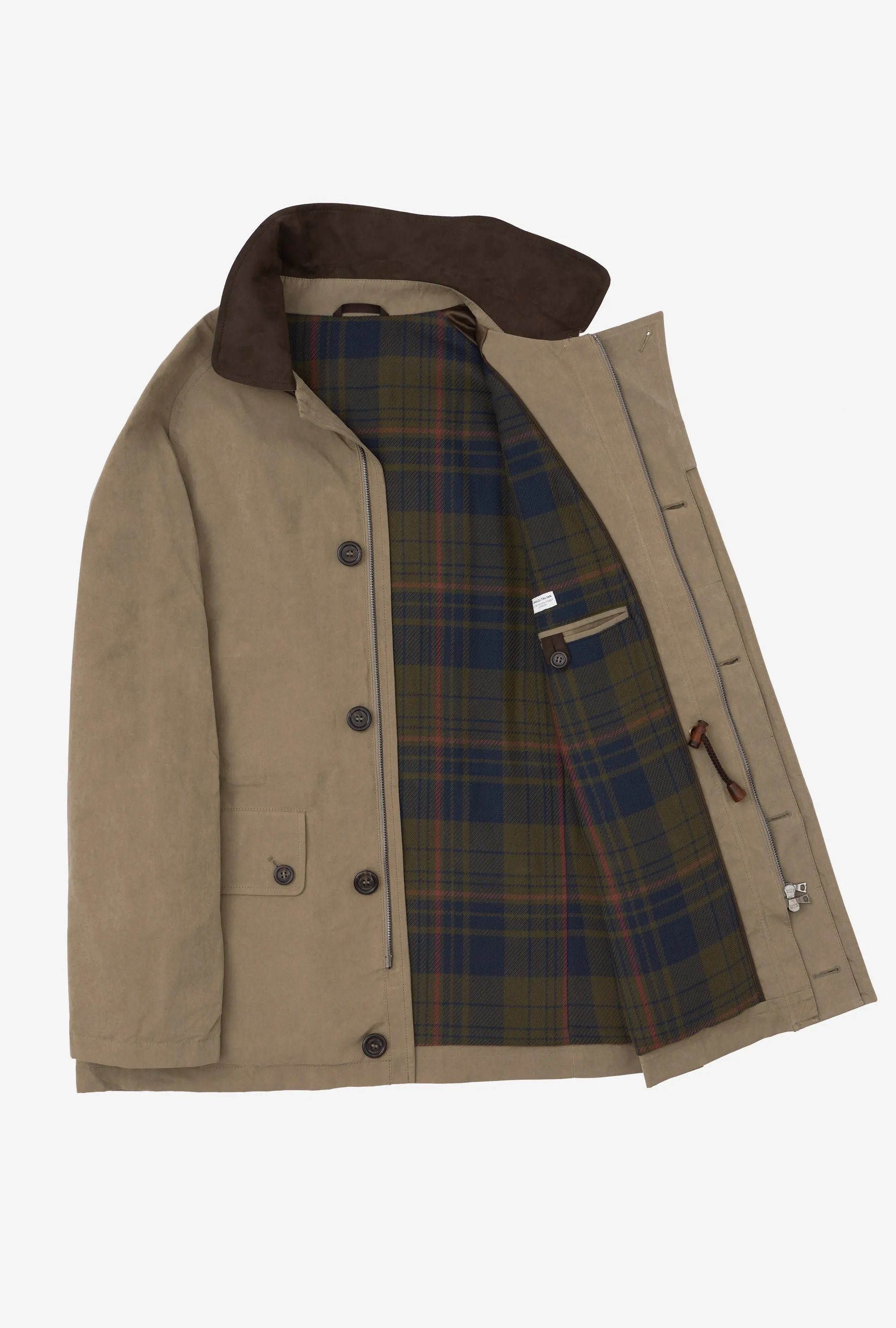 Country Coat Technical Cotton Khaki