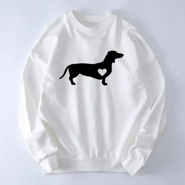 Dachshund Love Women Sweatshirt