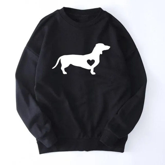 Dachshund Love Women Sweatshirt