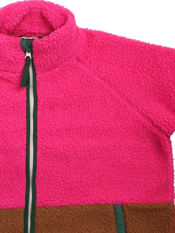 Danefae danegreatness fleece jacket bright pink/tobacco