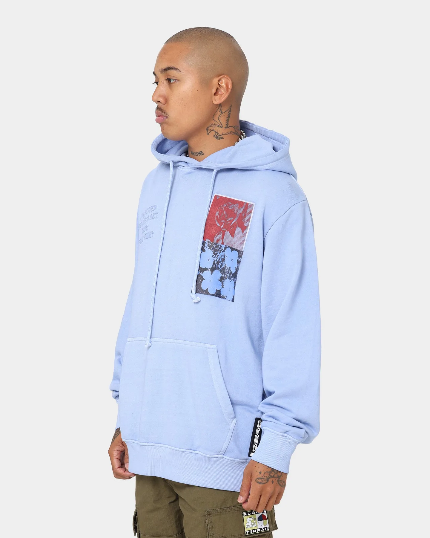 Dead Studios Flower Wave Hoodie Pale Blue