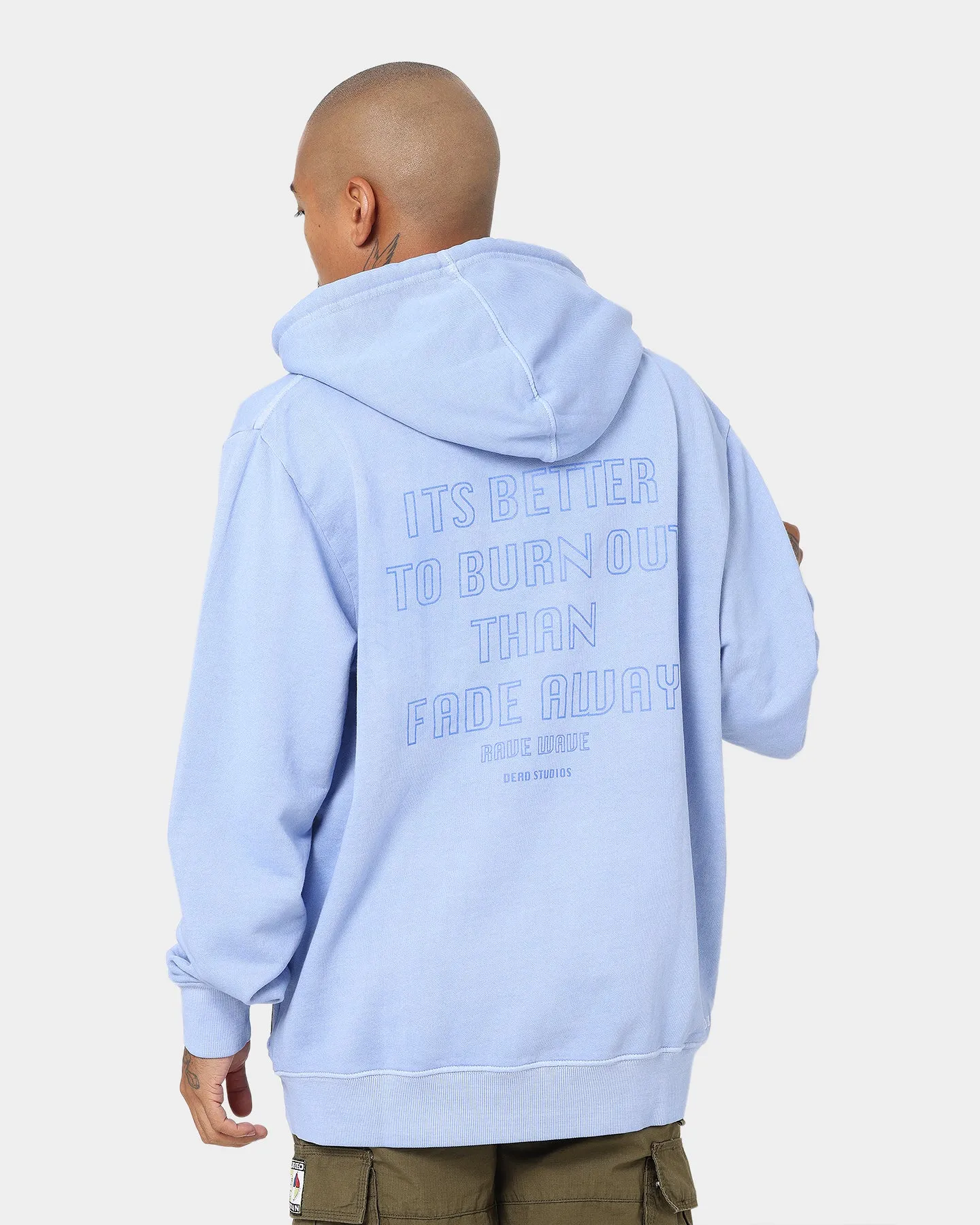 Dead Studios Flower Wave Hoodie Pale Blue