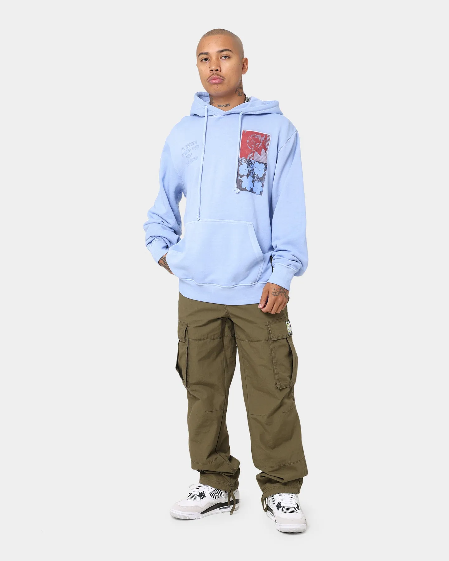 Dead Studios Flower Wave Hoodie Pale Blue