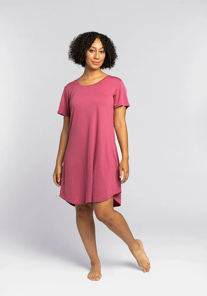 Desi Nightgown - Red Violet