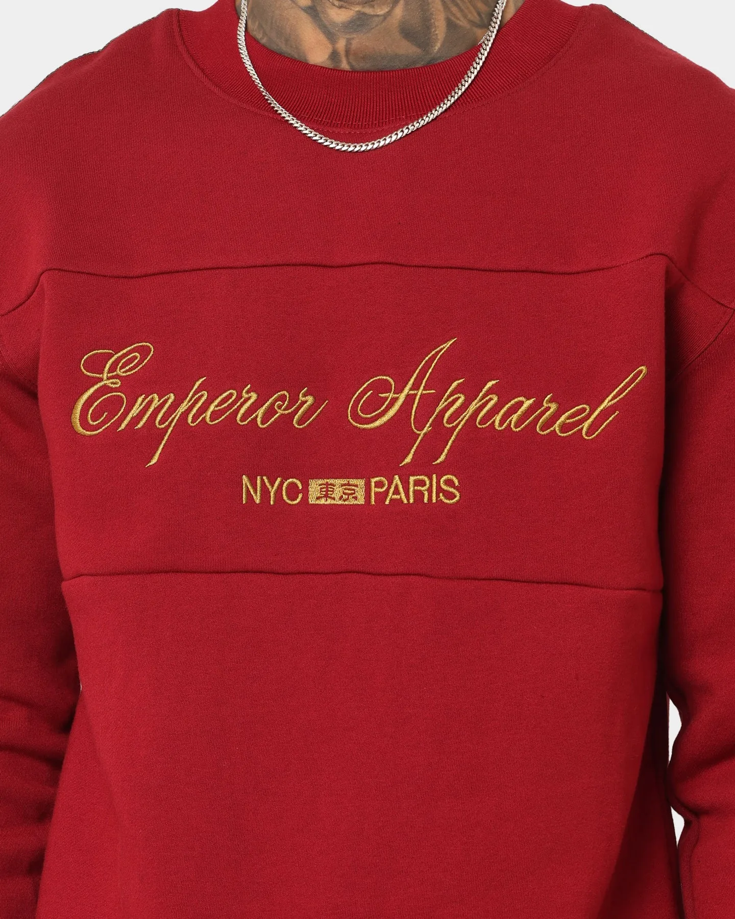 Emperor Apparel Nouveau Crewneck Burgundy/Gold