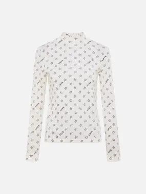 EP YAYING Wool Jacquard Sweater