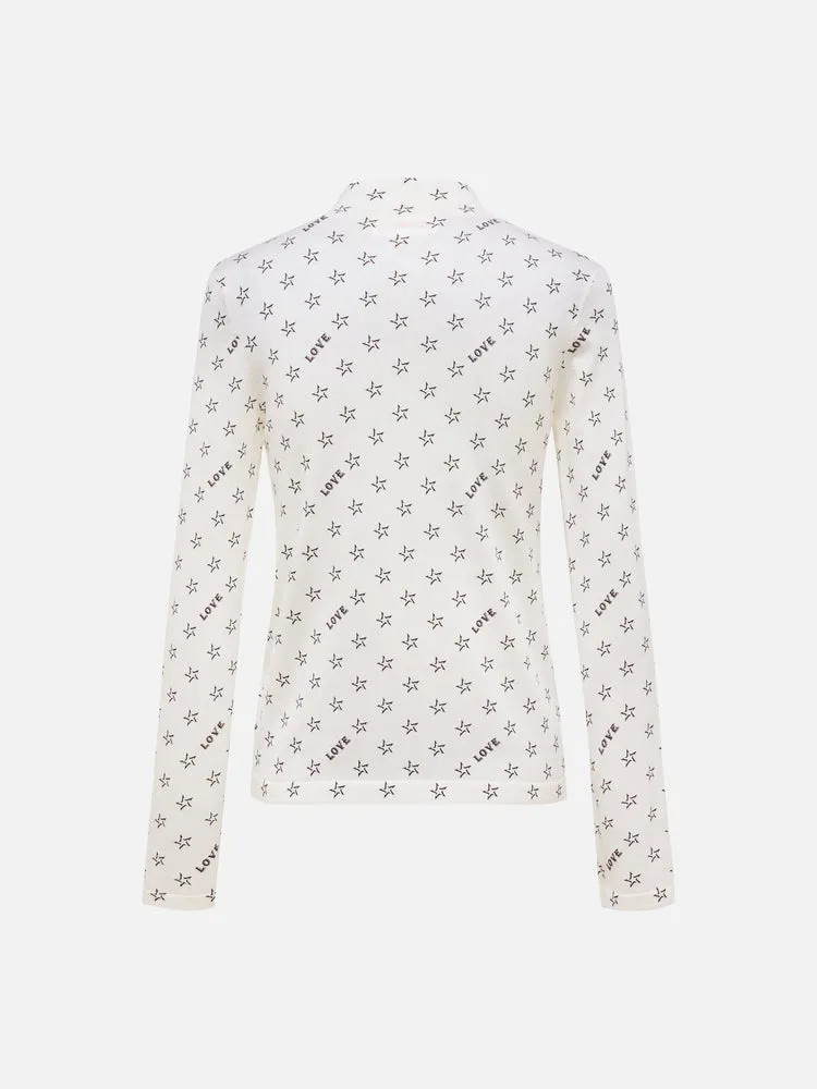 EP YAYING Wool Jacquard Sweater