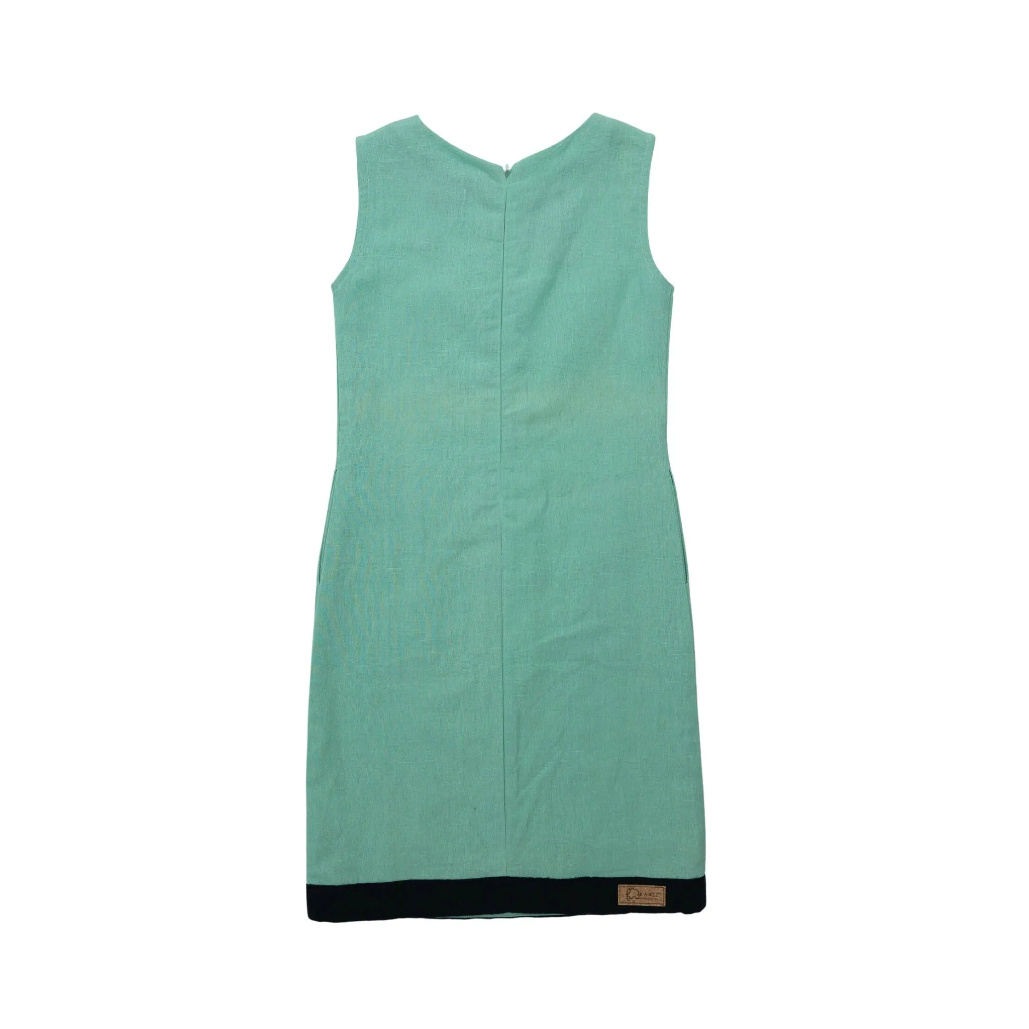 Ethically Made Magic: Neptune Green Linen Cotton Frock