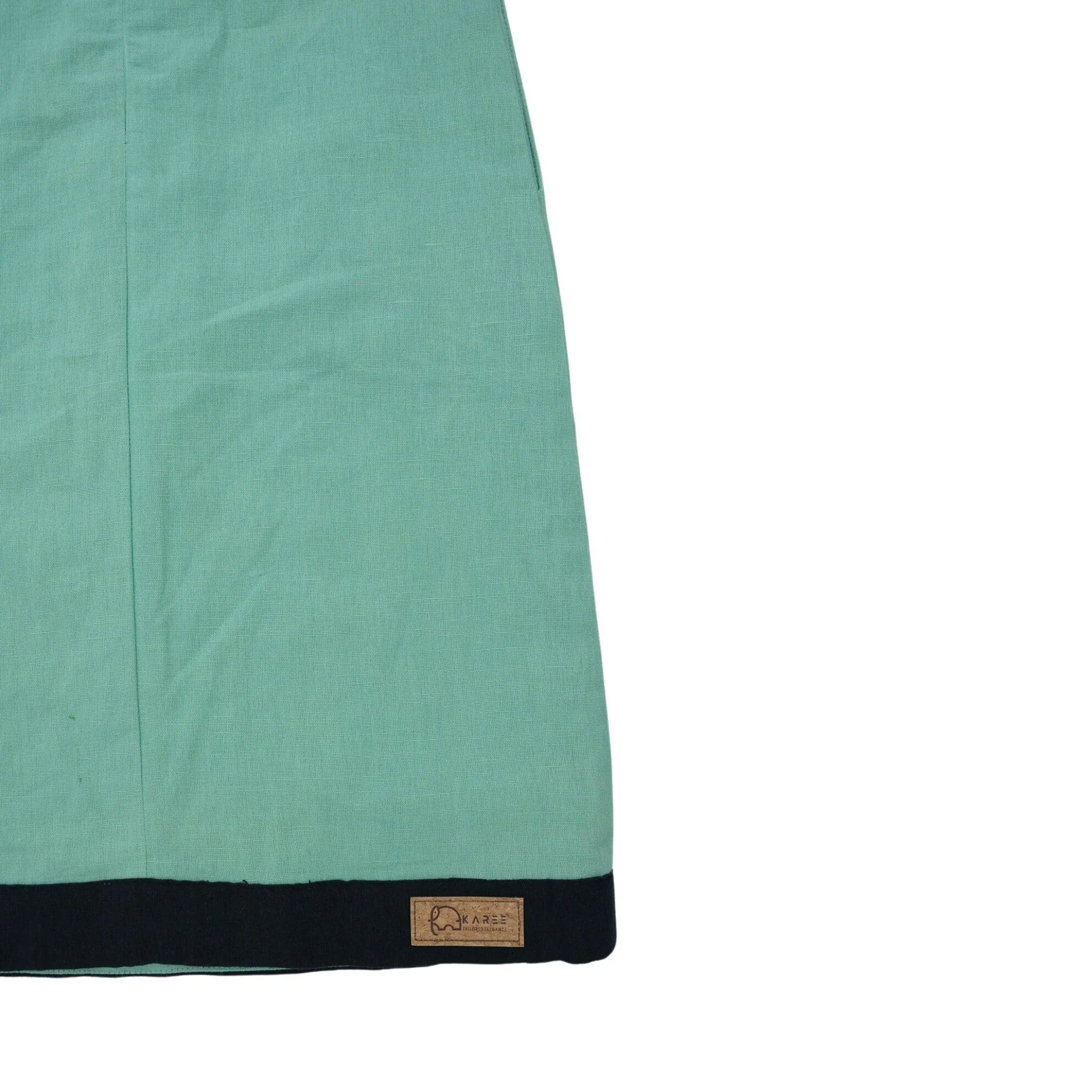 Ethically Made Magic: Neptune Green Linen Cotton Frock