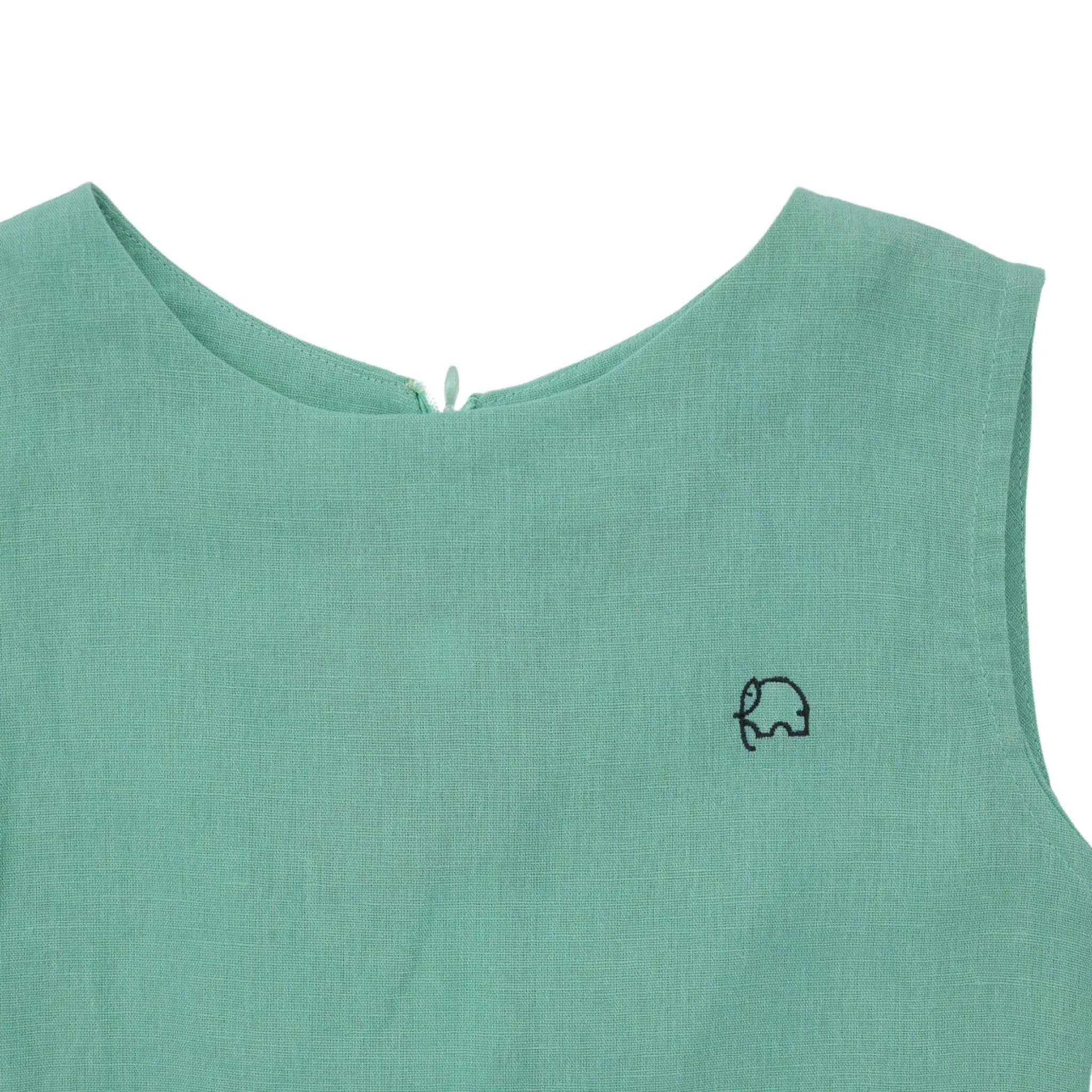 Ethically Made Magic: Neptune Green Linen Cotton Frock