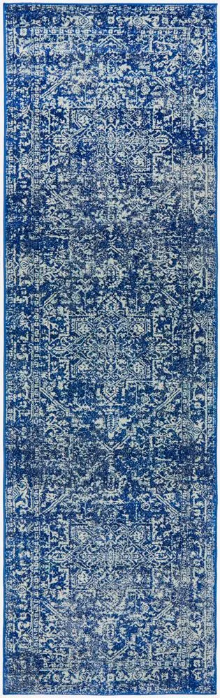 Evoke Contrast Navy Transitional Rug