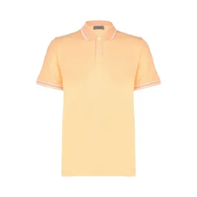 FERRANTE Cotton Pique Polo PEACH