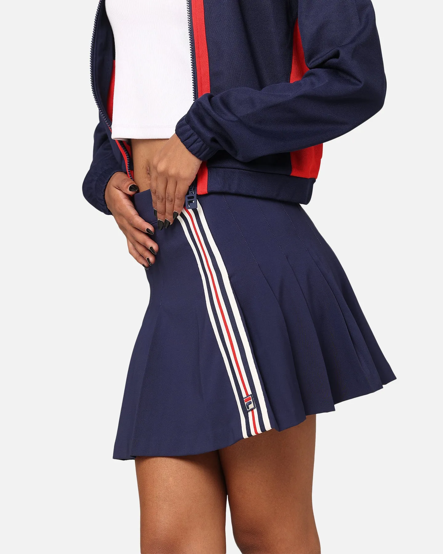 Fila Women's Terry Striped Mini Skirt Fila Navy/Fial