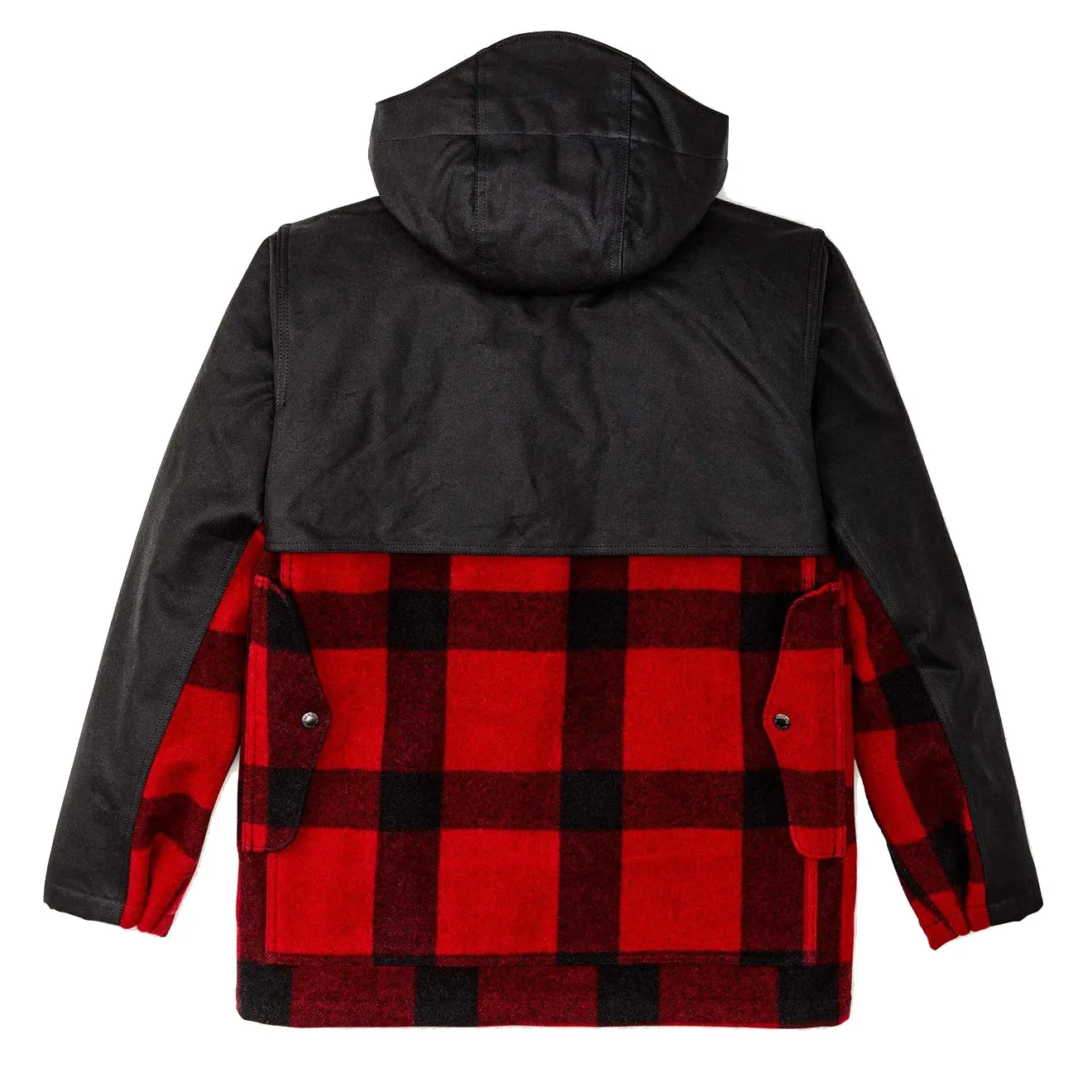 Filson Mackinaw Wool Double Coat Red Black Classic Plaid