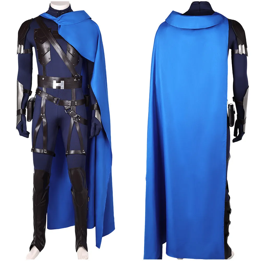 Final Fantasy VII Rebirth Cloud Strife Combat Suit Party Carnival Halloween Cosplay Costume