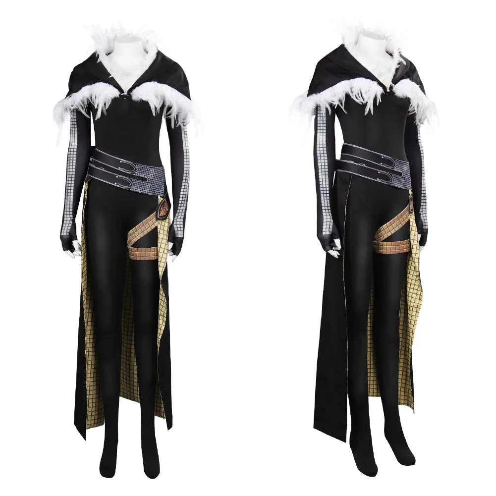 Final Fantasy XVI Benedikta Harman Women Black Printed Outfits Party Carnival Halloween Cosplay Costume