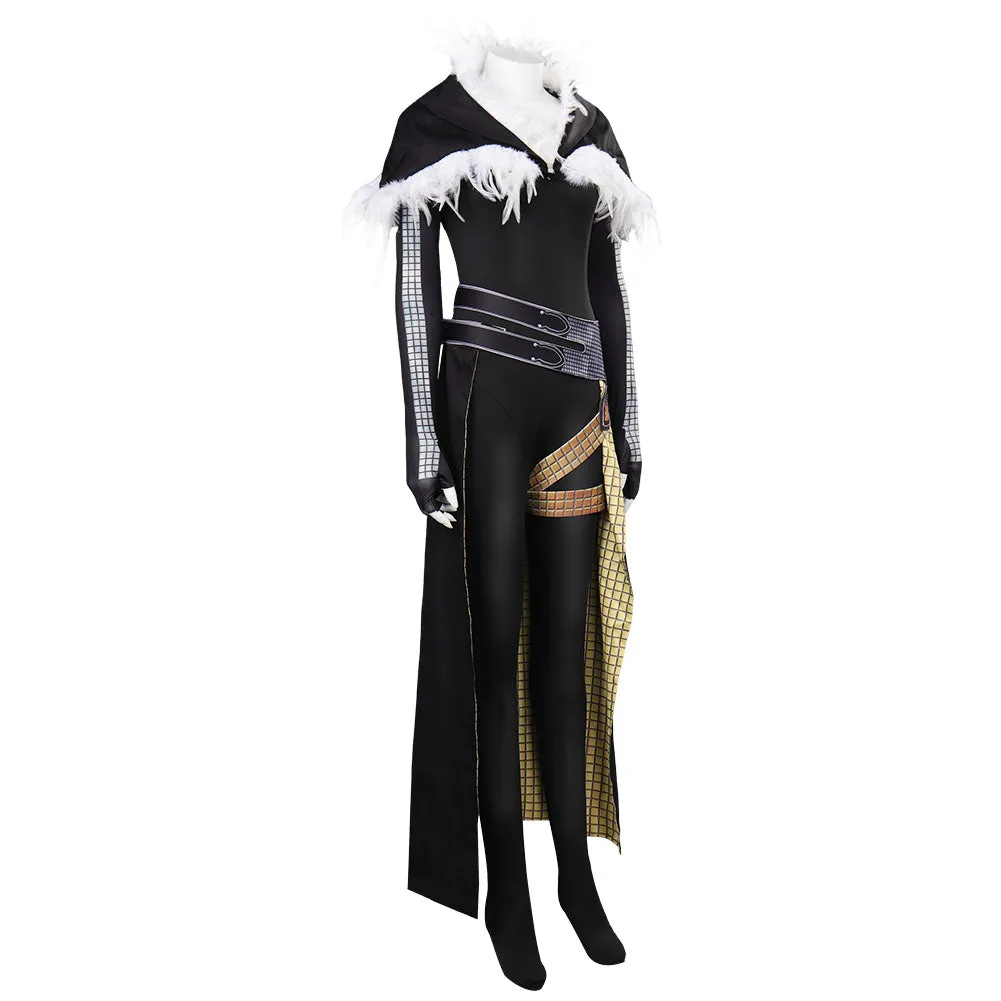 Final Fantasy XVI Benedikta Harman Women Black Printed Outfits Party Carnival Halloween Cosplay Costume