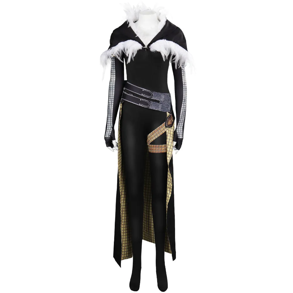 Final Fantasy XVI Benedikta Harman Women Black Printed Outfits Party Carnival Halloween Cosplay Costume