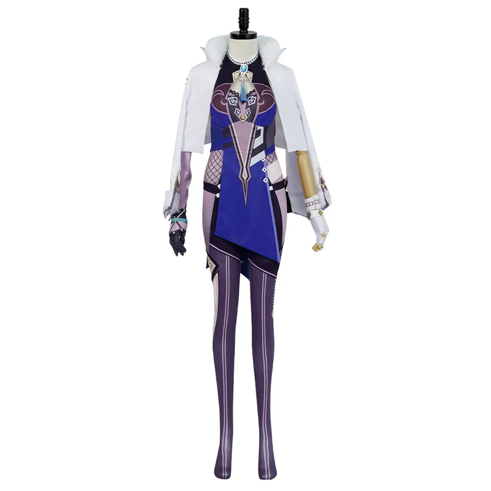 Genshin Impact Yelan Cosplay Costume Outfits Halloween Carnival Suit