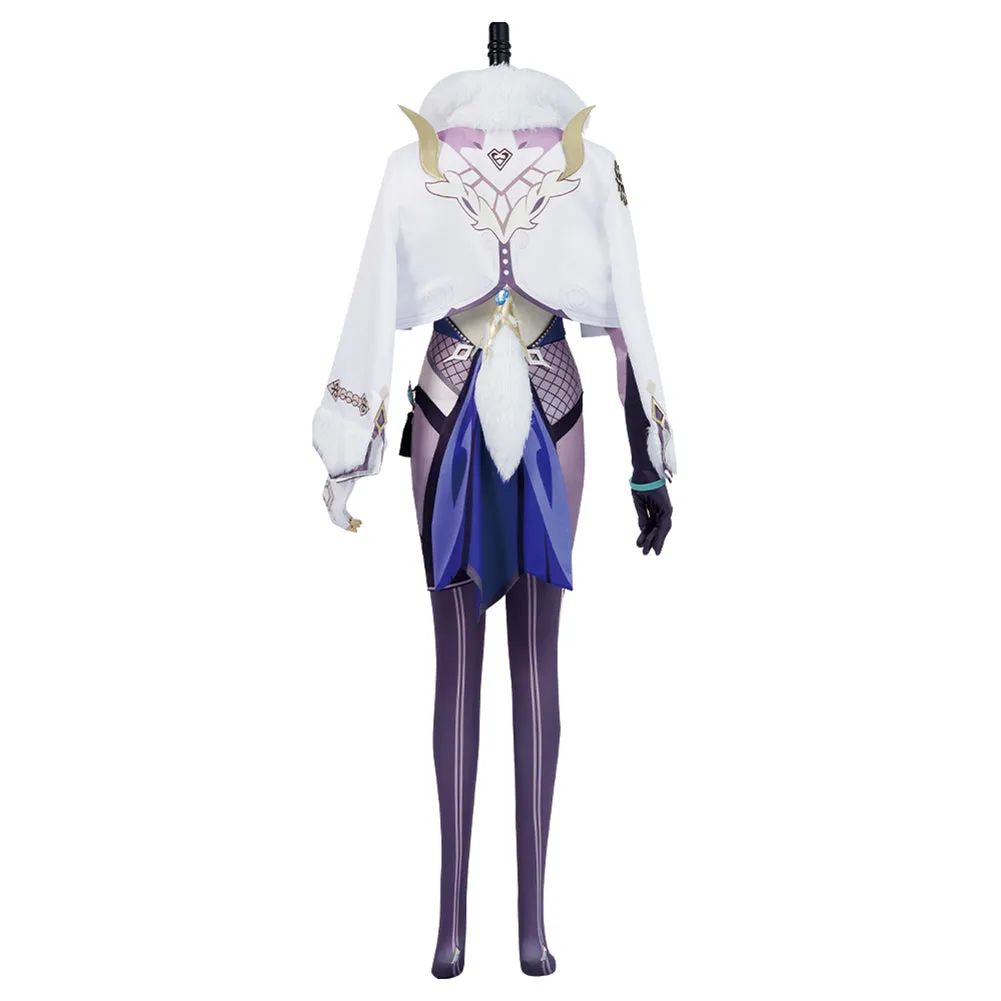 Genshin Impact Yelan Cosplay Costume Outfits Halloween Carnival Suit