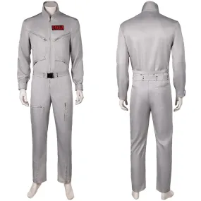 Ghostbusters 2024 Dr. Peter Venkman Grey Jumpsuit Party Carnival Halloween Cosplay Costume