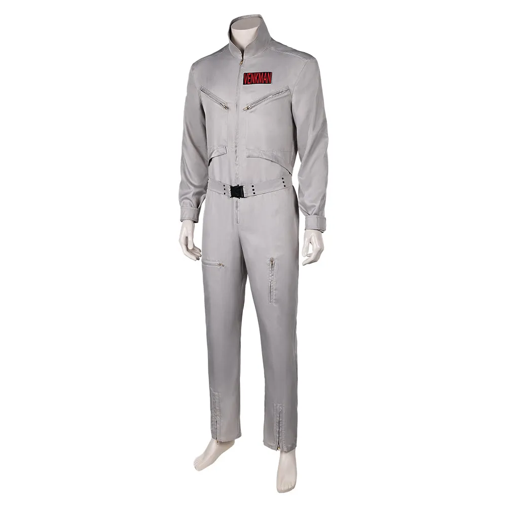 Ghostbusters 2024 Dr. Peter Venkman Grey Jumpsuit Party Carnival Halloween Cosplay Costume