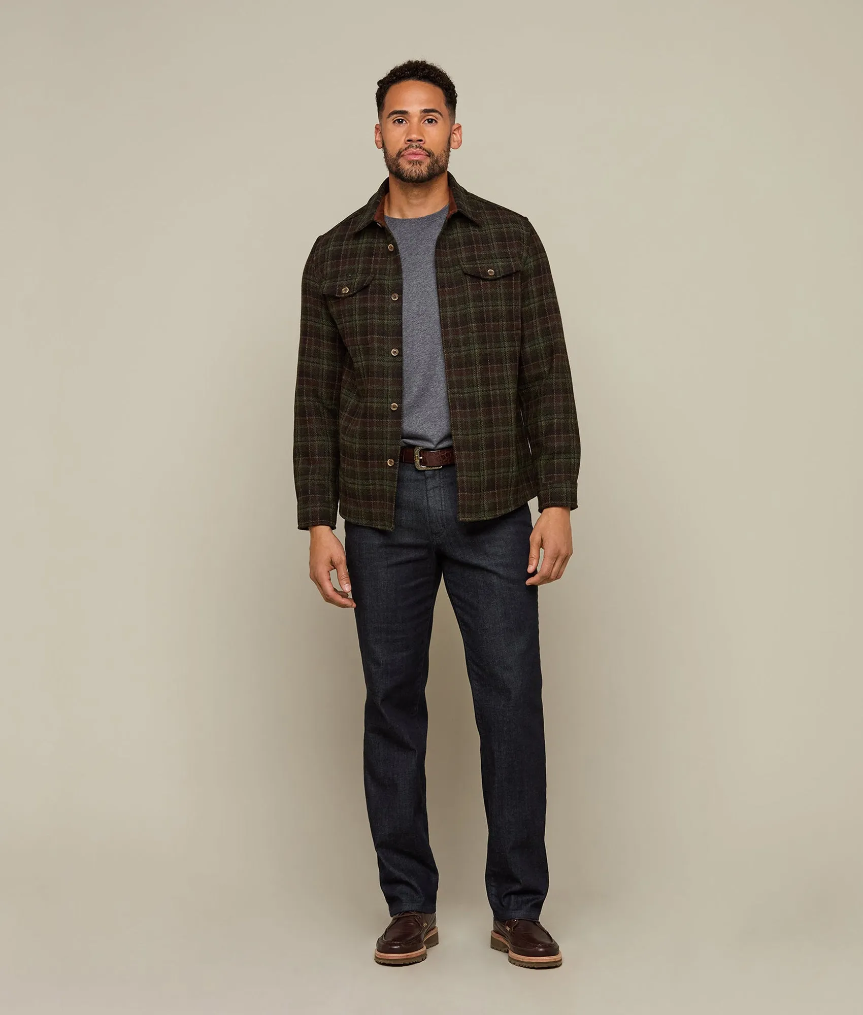 Gordy Chore Coat :: Olive Plaid