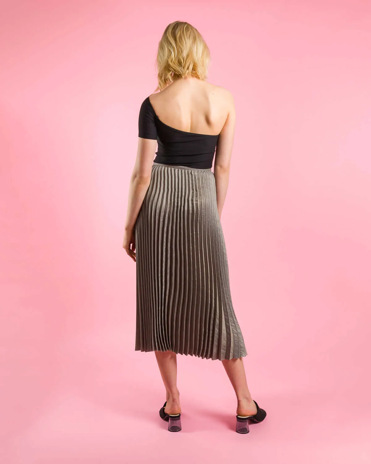 Gunmetal Sunburst Monroe Skirt