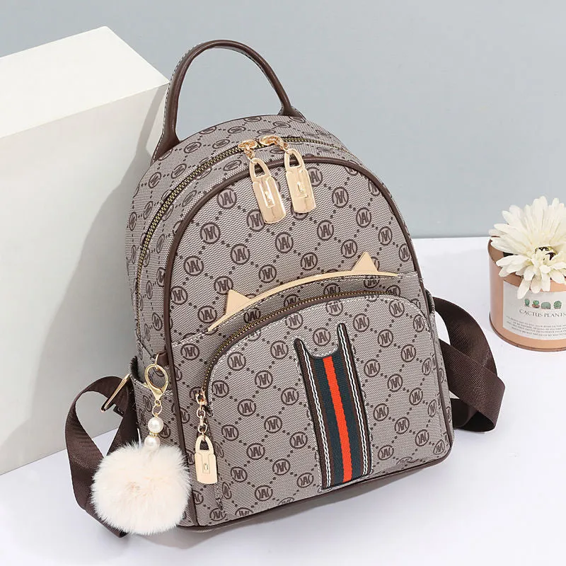 [High-Grade Backpack] Internet Celebrity Super Hot Casual Shopping Small Backpack Western Style All-Matching Fashion Mummy Trendy Backpack