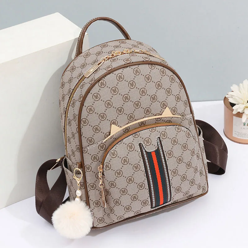 [High-Grade Backpack] Internet Celebrity Super Hot Casual Shopping Small Backpack Western Style All-Matching Fashion Mummy Trendy Backpack