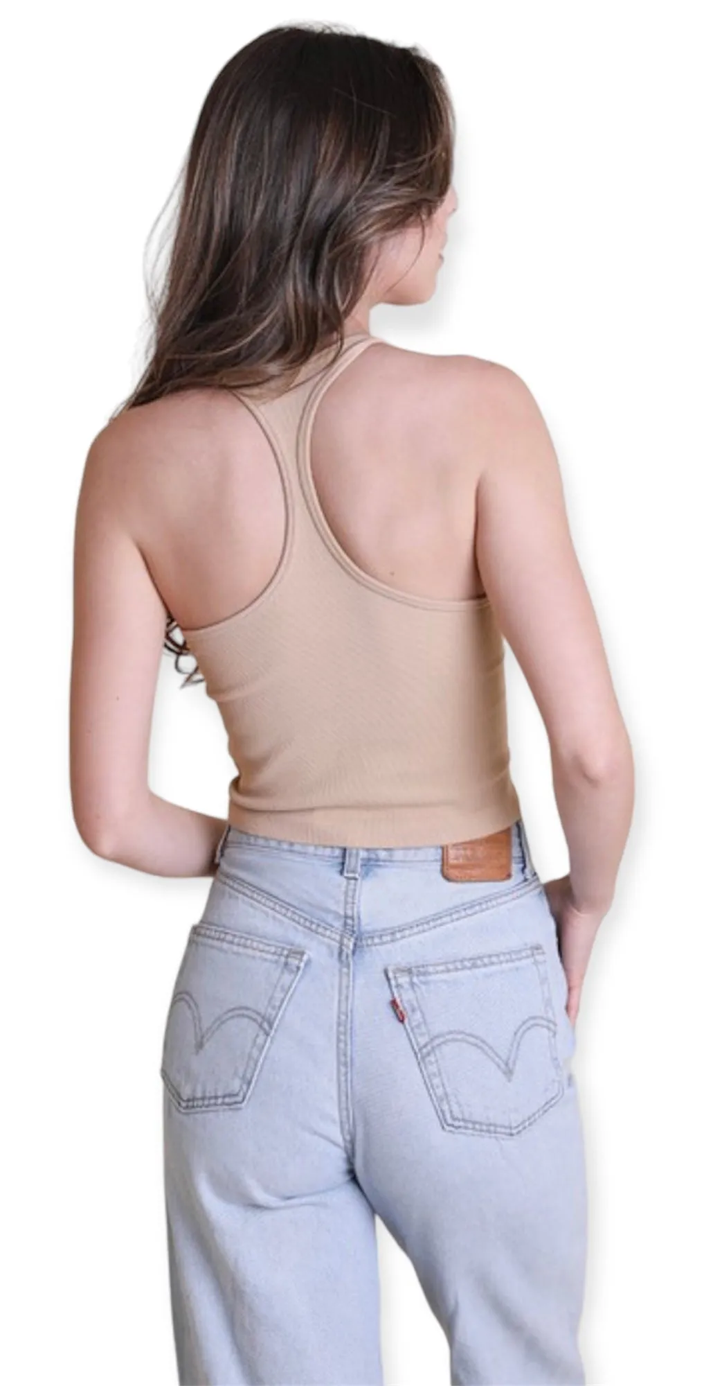 High Neck Racerback Top