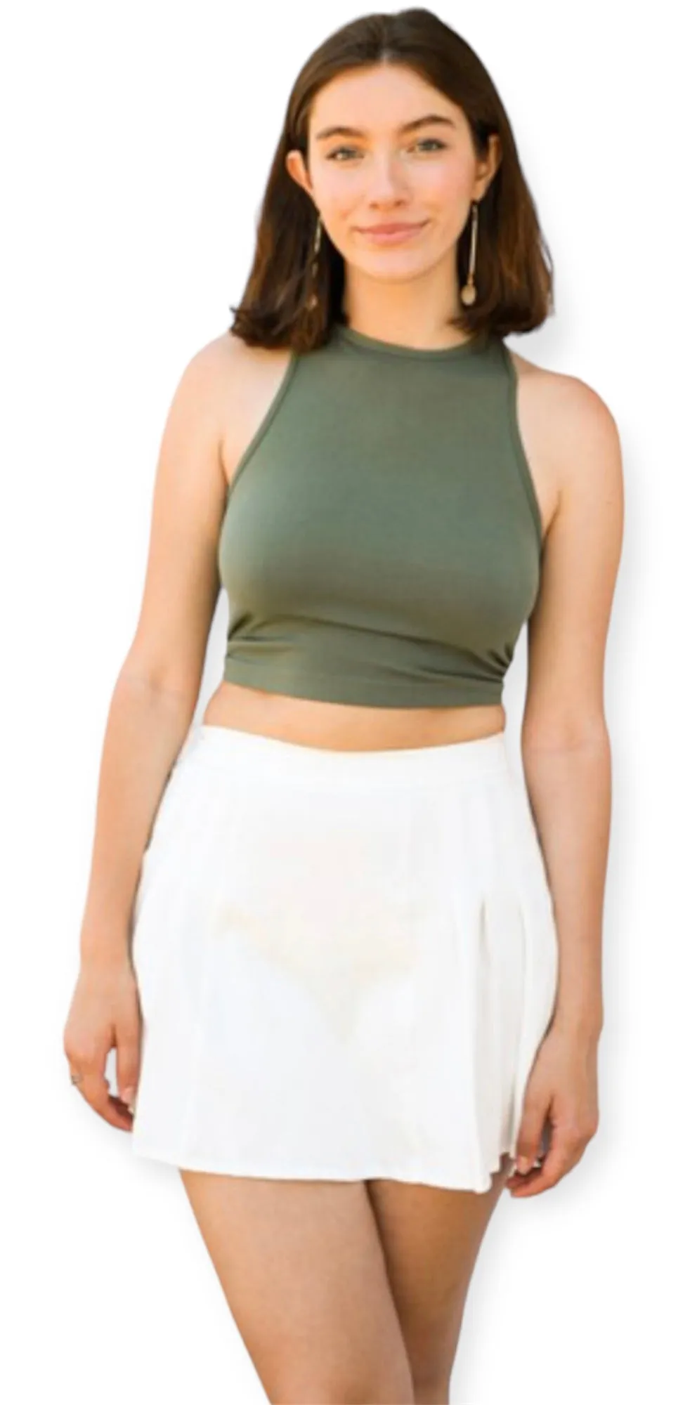 High Neck Racerback Top