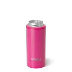 Hot Pink Skinny Can Cooler 12oz