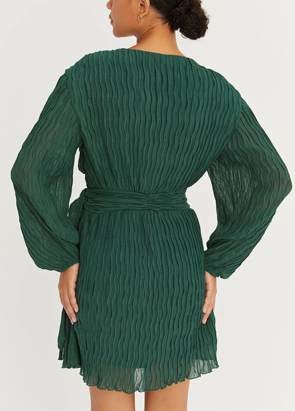 Hunter Green Wrap Dress