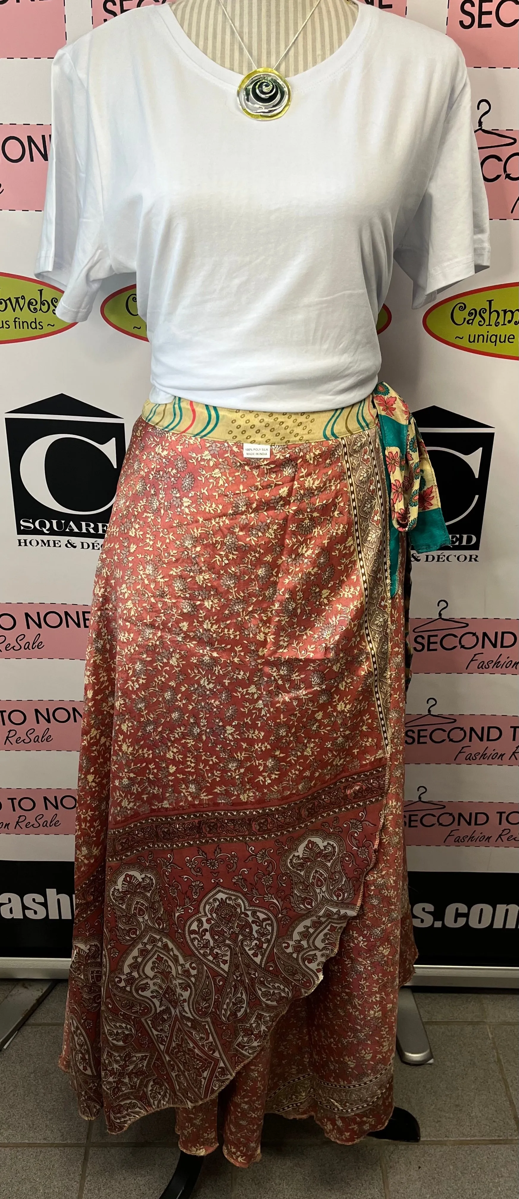 Indian Reversible Wrap Skirt (One Size)(4 Unique Styles Left!)