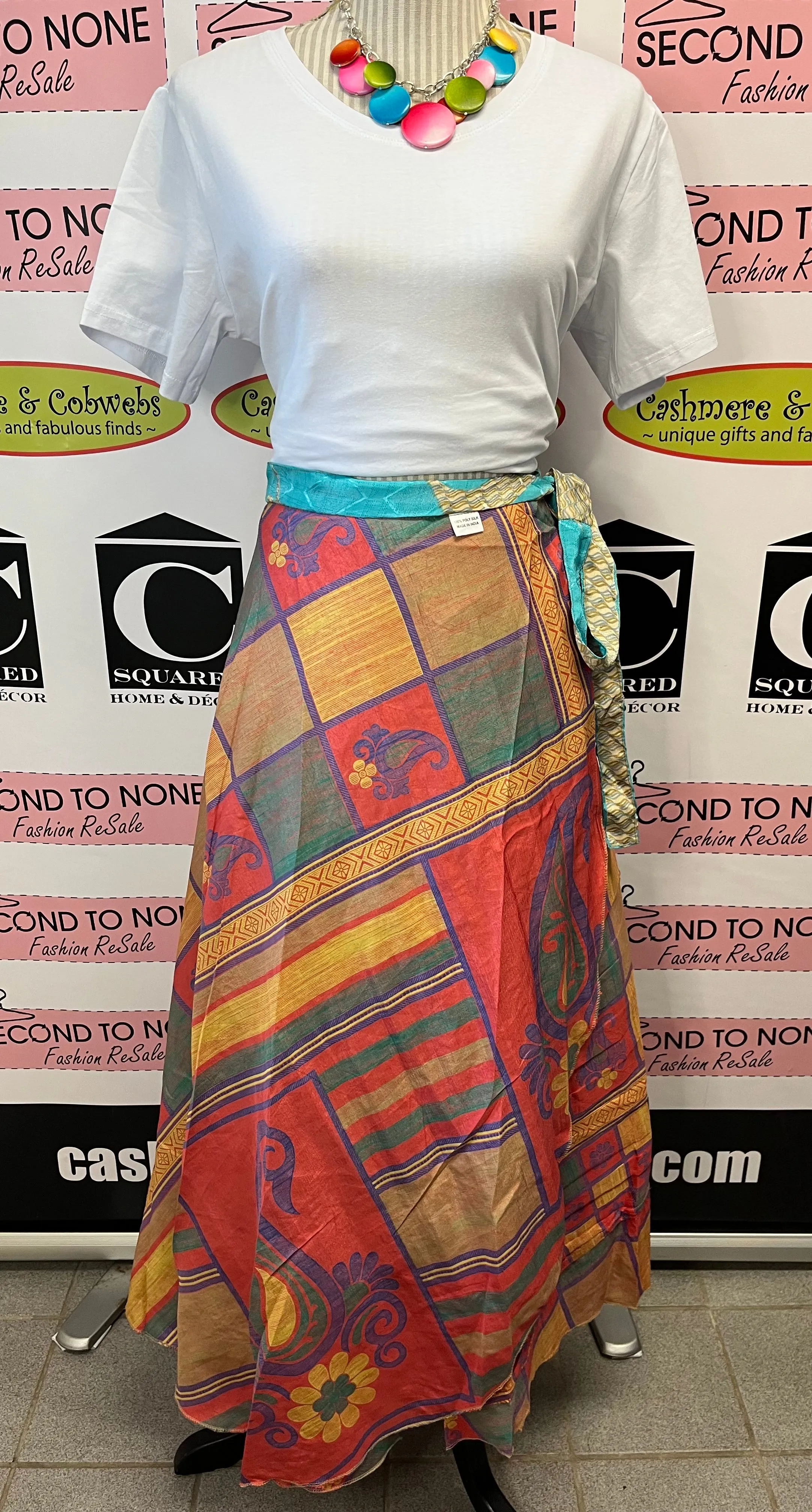 Indian Reversible Wrap Skirt (One Size)(4 Unique Styles Left!)