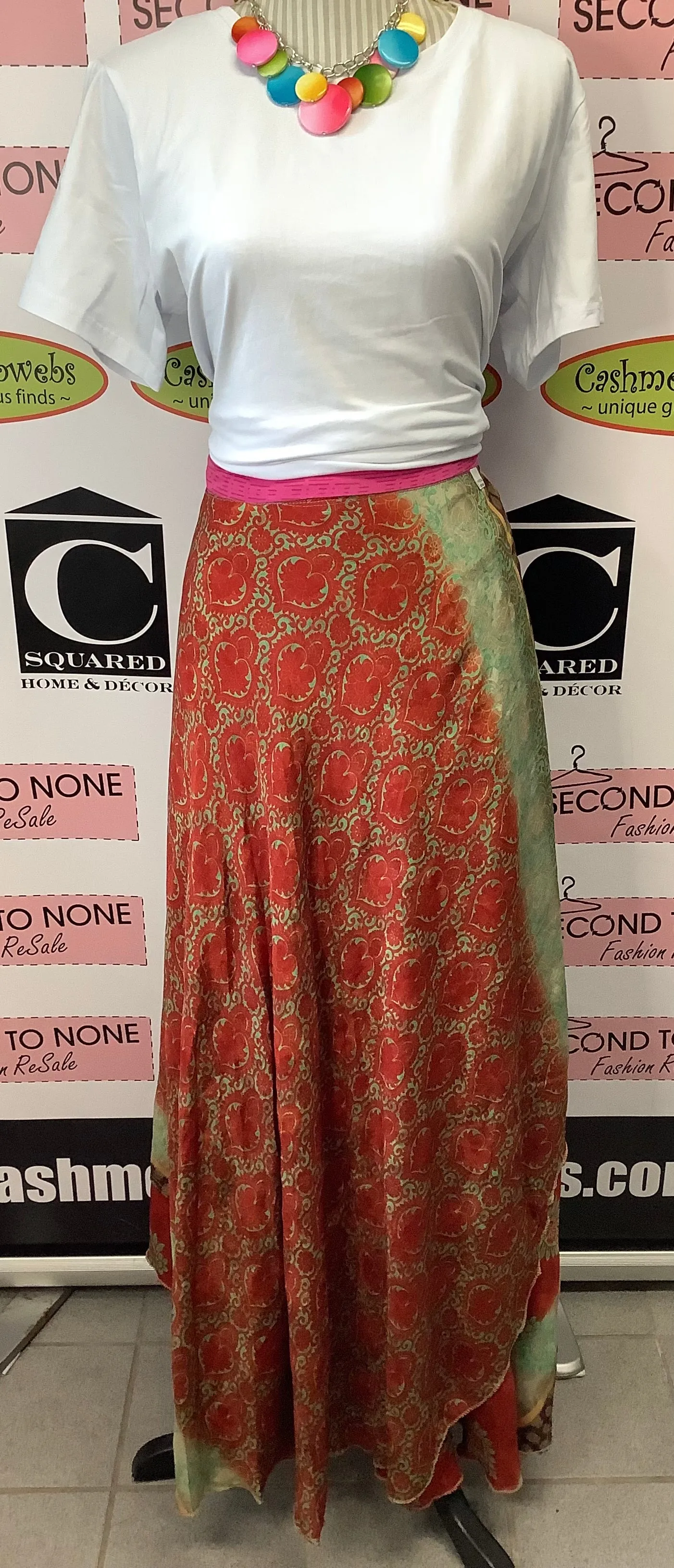 Indian Reversible Wrap Skirt (One Size)(4 Unique Styles Left!)