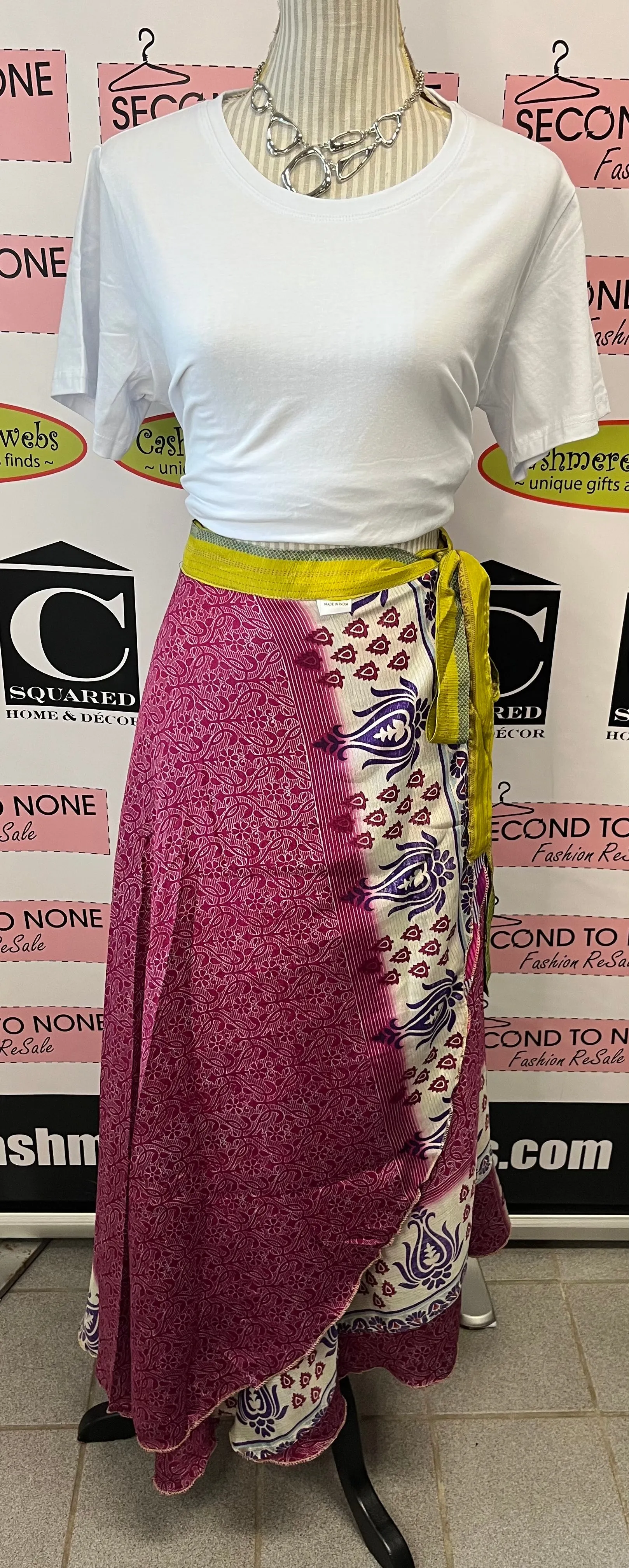 Indian Reversible Wrap Skirt (One Size)(4 Unique Styles Left!)