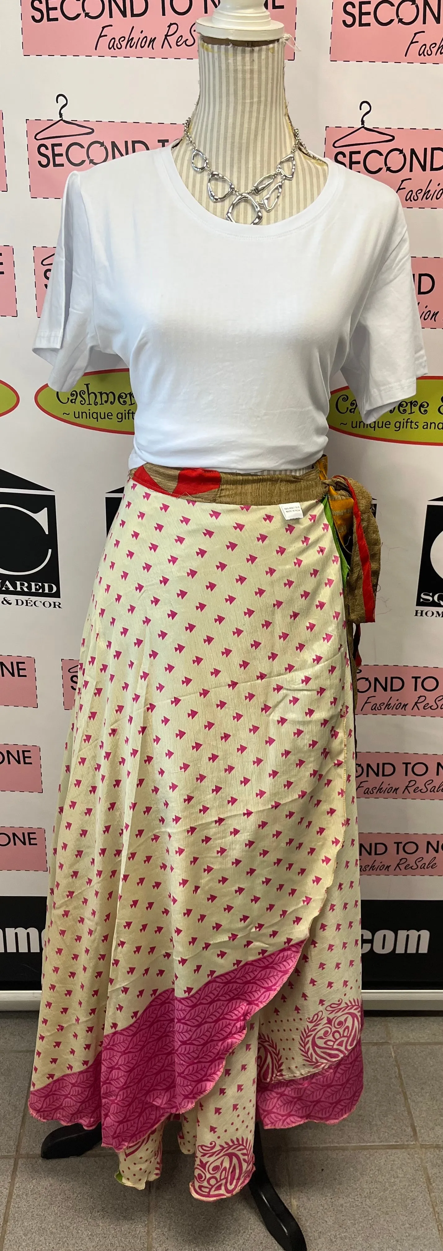 Indian Reversible Wrap Skirt (One Size)(4 Unique Styles Left!)