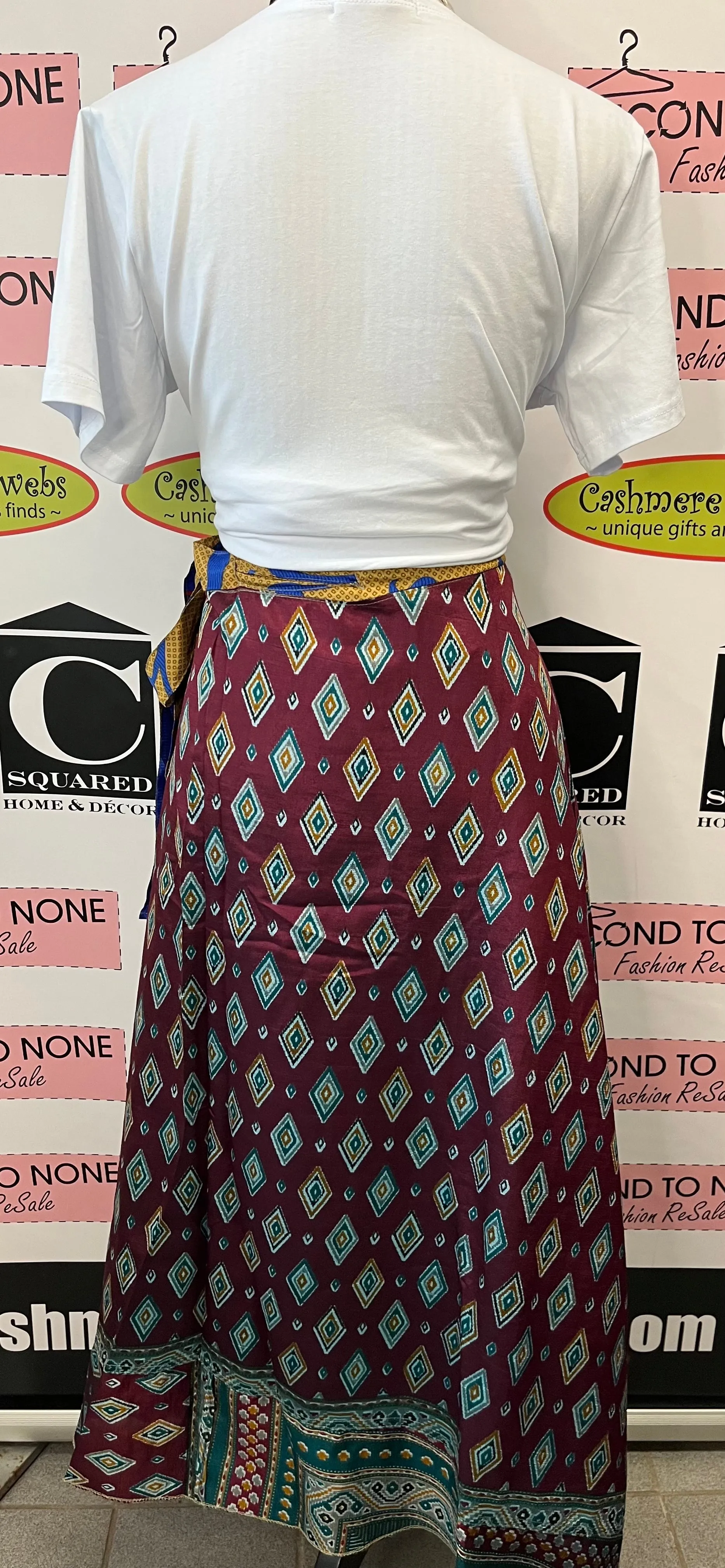 Indian Reversible Wrap Skirt (One Size)(4 Unique Styles Left!)