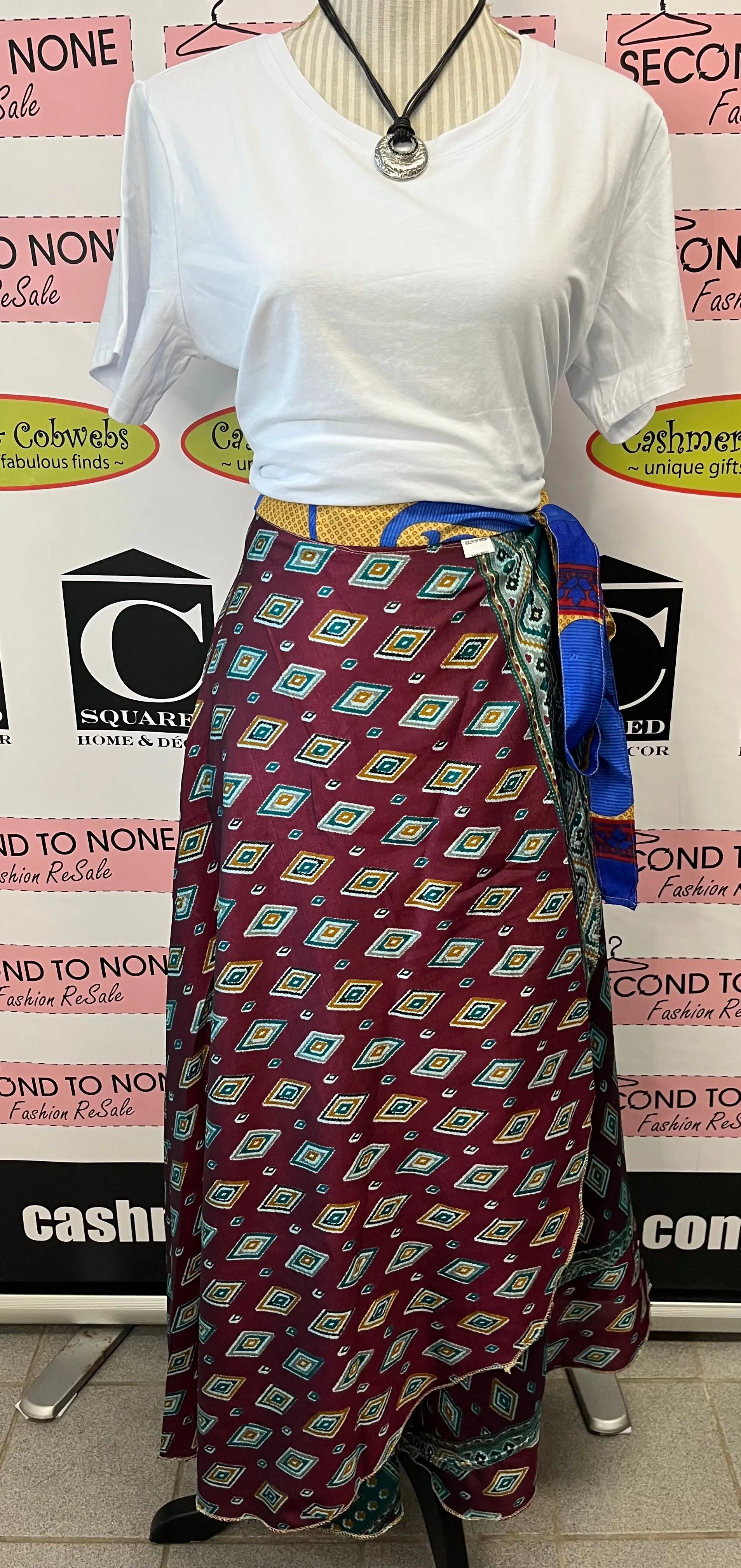 Indian Reversible Wrap Skirt (One Size)(4 Unique Styles Left!)