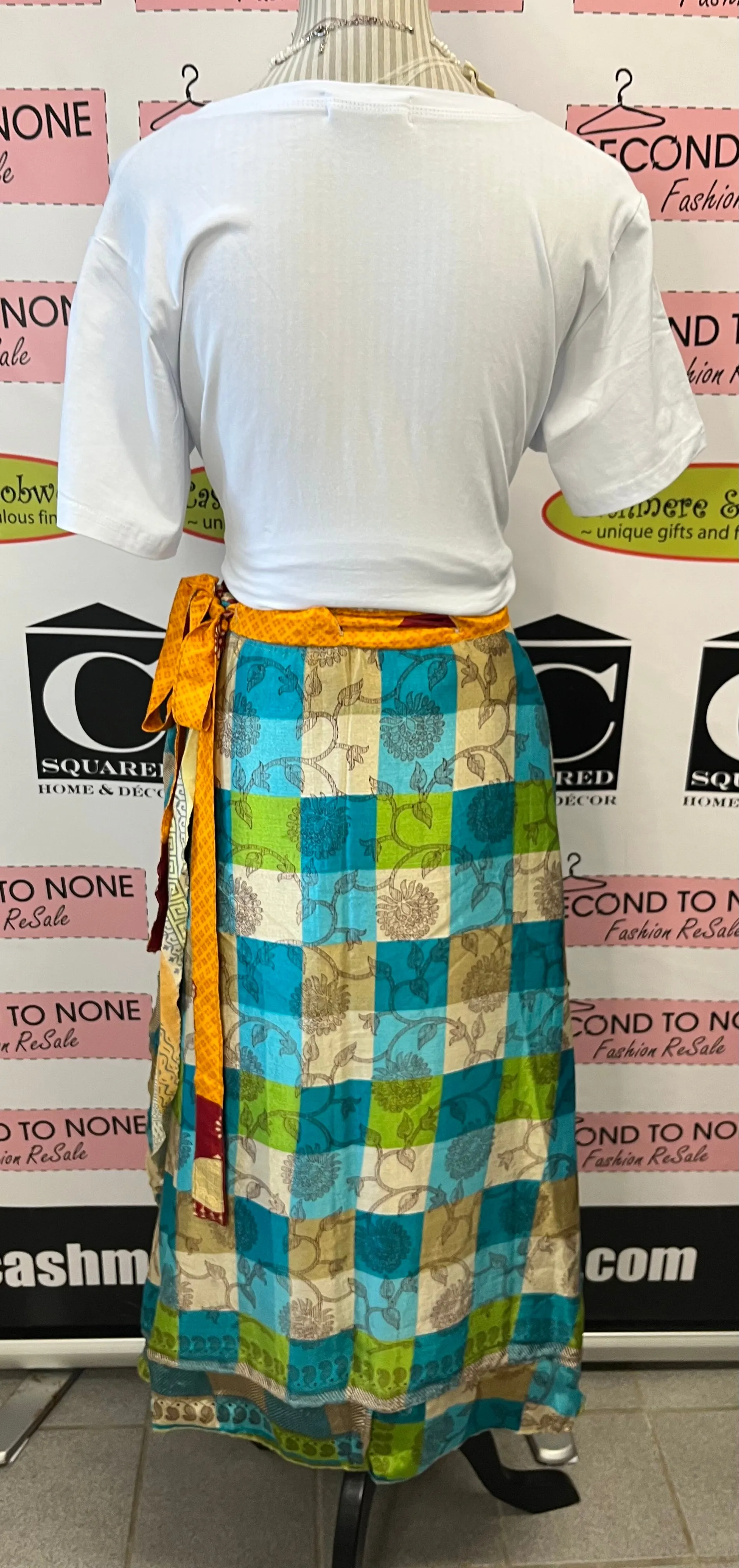 Indian Reversible Wrap Skirt (One Size)(4 Unique Styles Left!)