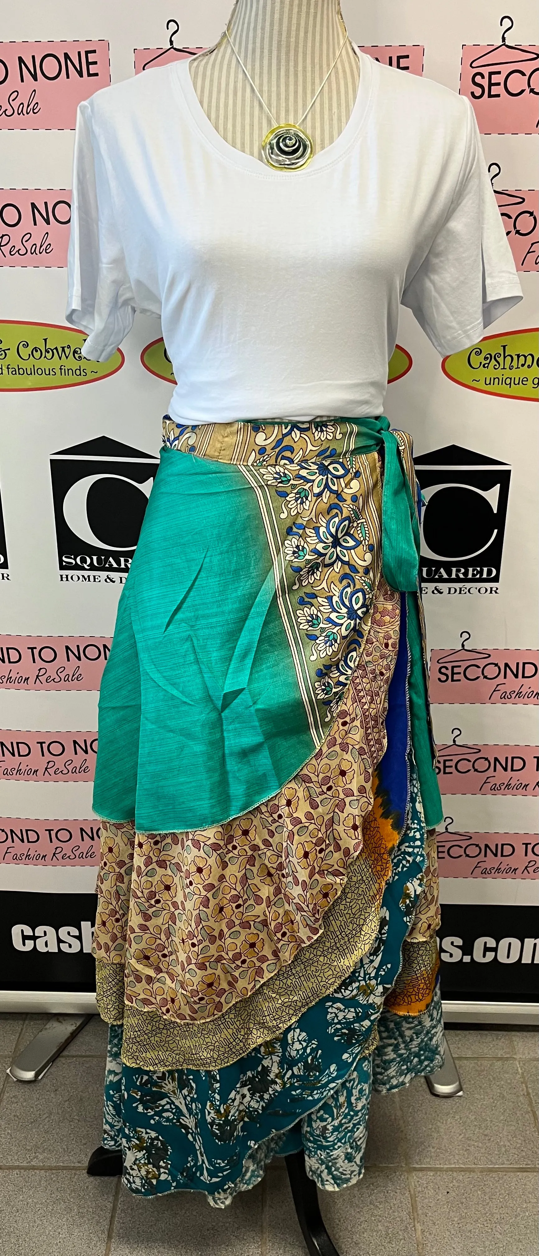 Indian Reversible Wrap Skirt (One Size)(4 Unique Styles Left!)