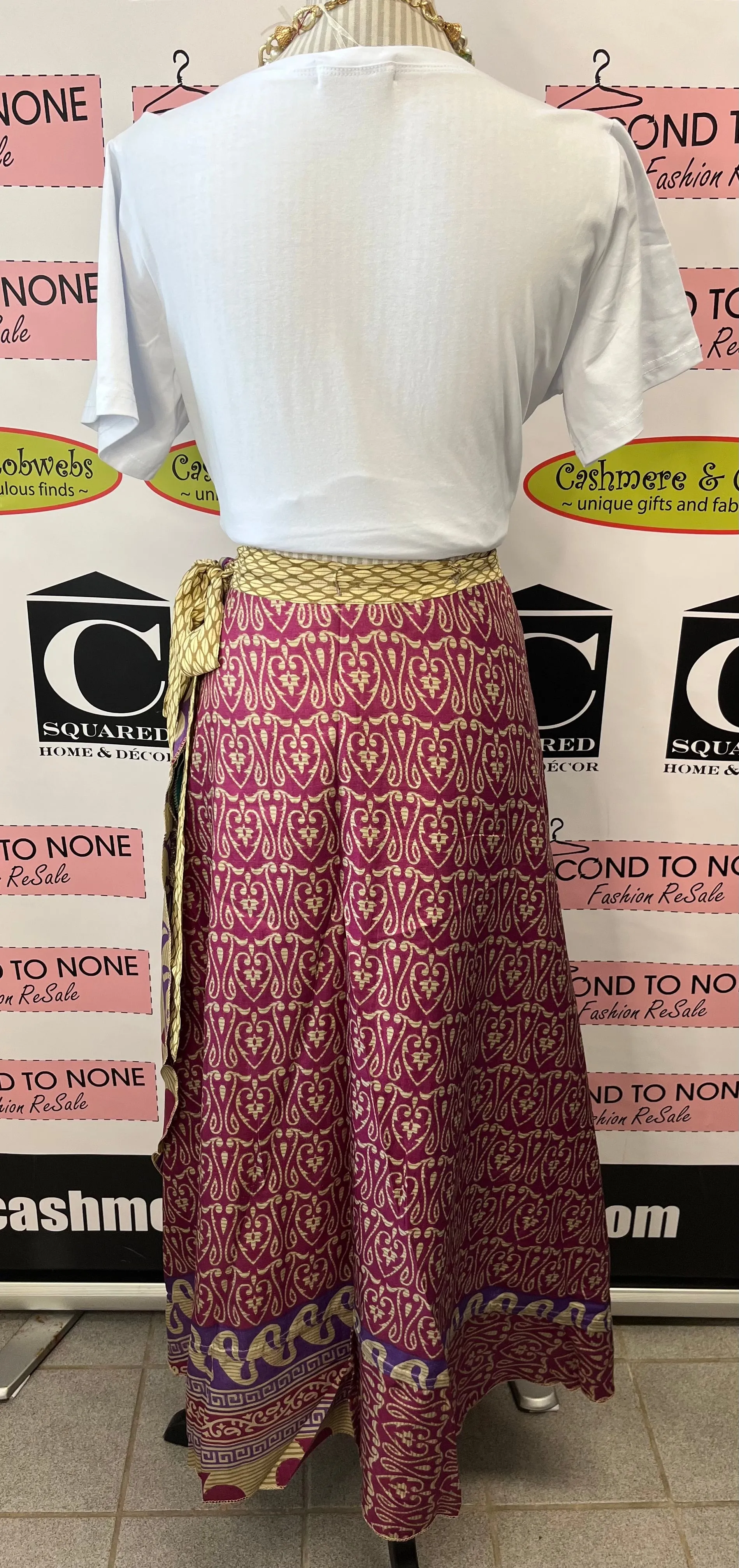 Indian Reversible Wrap Skirt (One Size)(4 Unique Styles Left!)