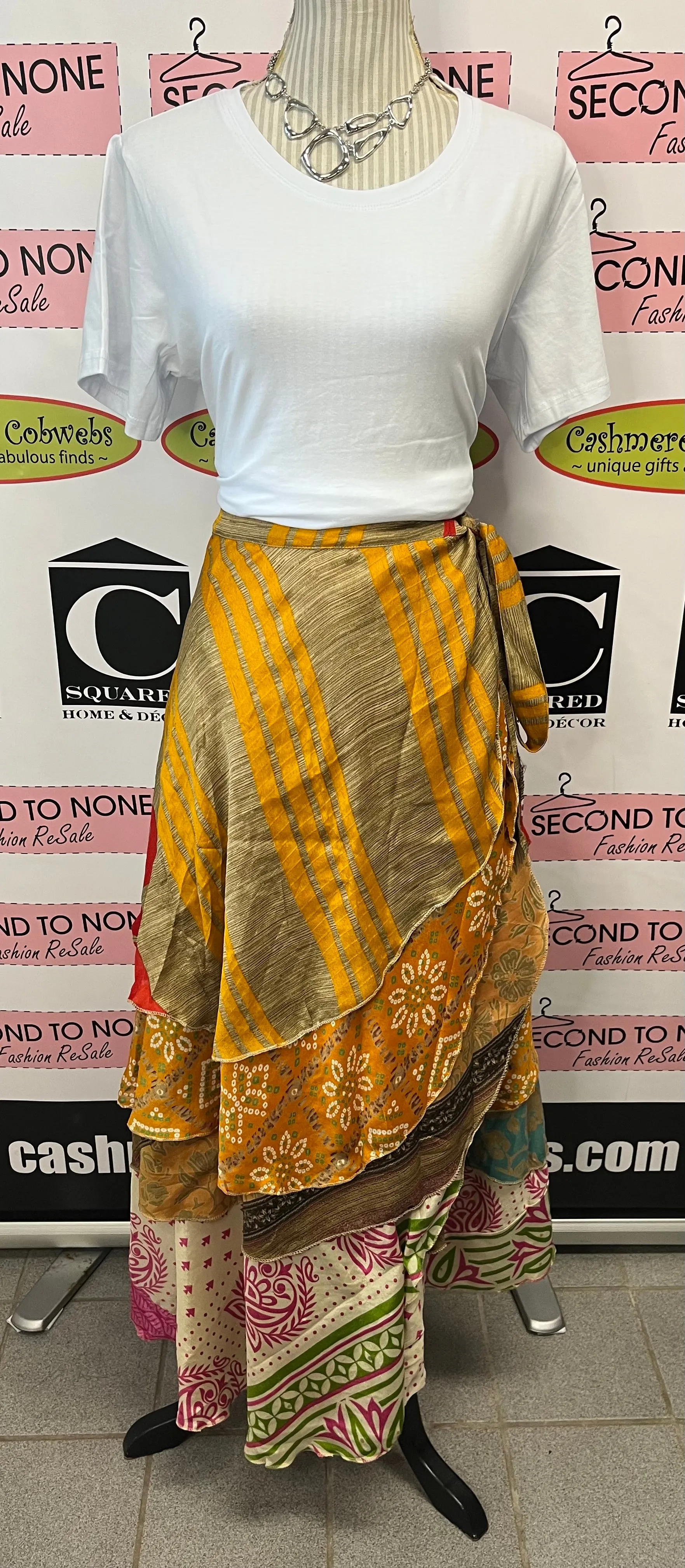 Indian Reversible Wrap Skirt (One Size)(4 Unique Styles Left!)