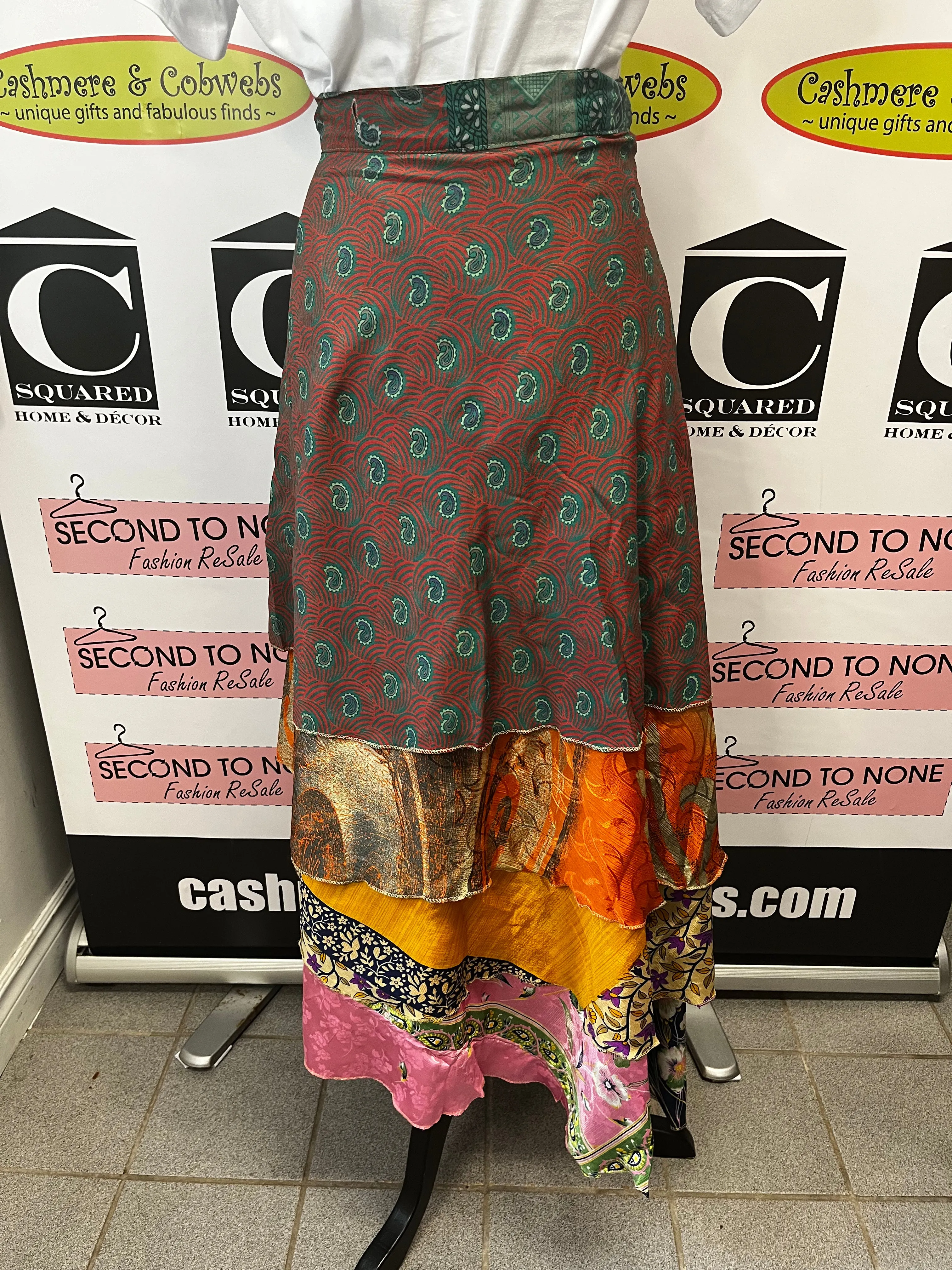 Indian Reversible Wrap Skirt (One Size)(4 Unique Styles Left!)