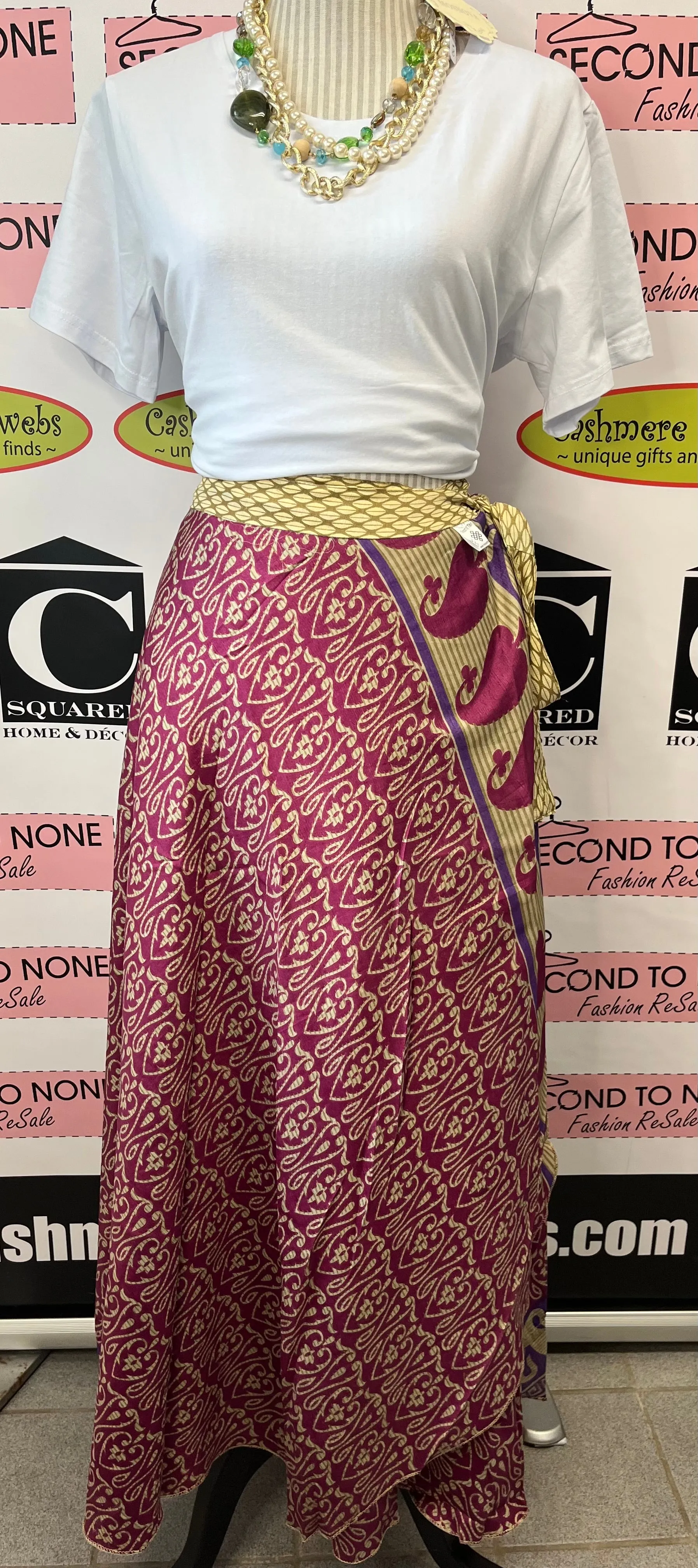 Indian Reversible Wrap Skirt (One Size)(4 Unique Styles Left!)