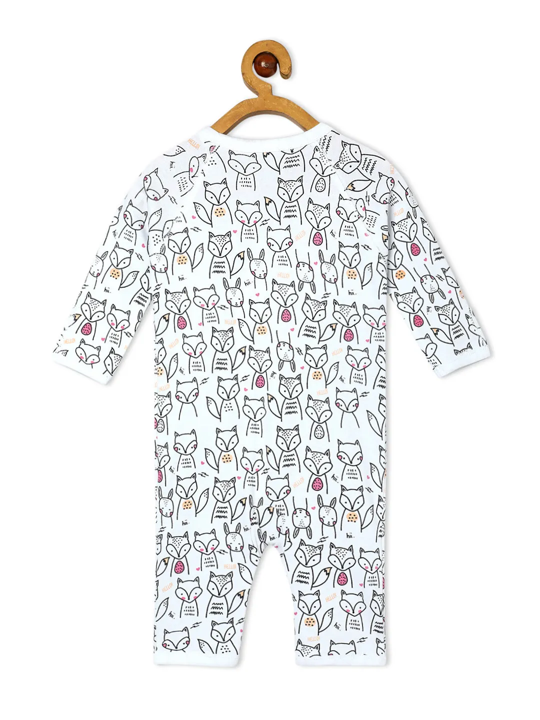 Jabla Infant Romper Combo Of 3: Dinos On The Round- Foxier Than The Fox-Jungle Elephant