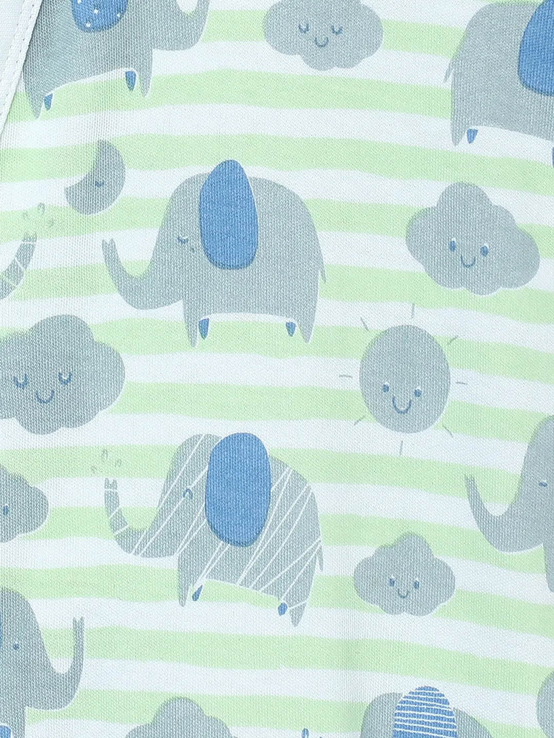 Jabla Infant Romper Combo Of 3: Dinos On The Round- Foxier Than The Fox-Jungle Elephant